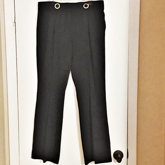 NINE WEST One Pleat Wide Leg Trousers  |  Size 10 - Picture 2 of 12